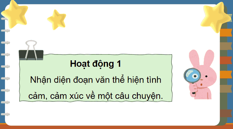 Bài 21: Tìm hiểu cách viết đoạn văn thể hiện tình cảm; cảm xúc về một câu chuyện