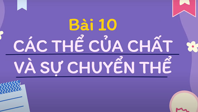 PowerPoint Khoa học tự nhiên 6 Các thể của chất và sự chuyển thể