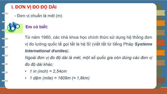 PowerPoint Khoa học tự nhiên 6 Đo chiều dài