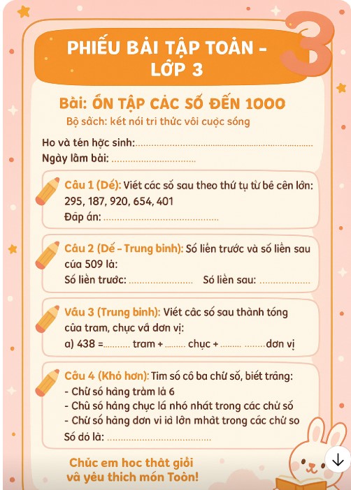 Hướng dẫn tạo phiếu học tập trên Canva