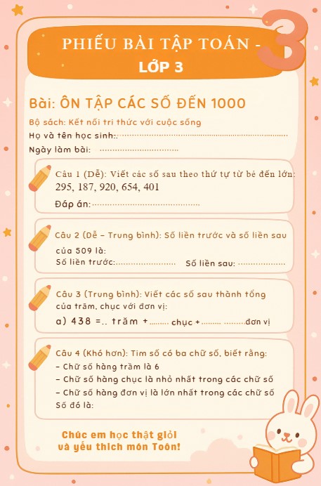 Hướng dẫn tạo phiếu học tập trên Canva