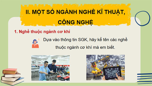 PPT Công nghệ 10 Bài 7: Ngành nghề kĩ thuật công nghệ