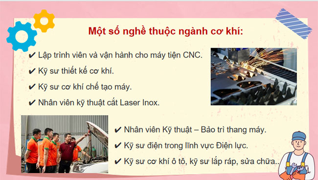 PPT Công nghệ 10 Bài 7: Ngành nghề kĩ thuật công nghệ