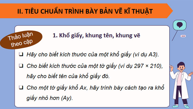 PPT Công nghệ 10 Bài 8: Bản vẽ kĩ thuật và tiêu chuẩn trình bày bản vẽ kĩ thuật