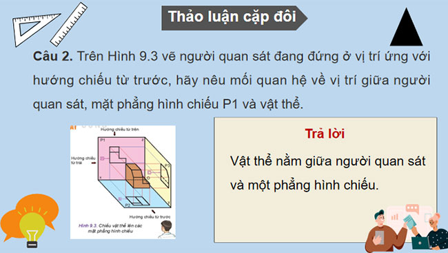 PPT Công nghệ 10 Bài 9: Hình chiếu vuông góc