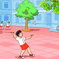 PowerPoint Tiếng Việt 2 Bài 4: Nghe - viết Giờ ra chơi, Chữ hoa C