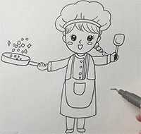 Giáo án mầm non: Vẽ nghề bé thích