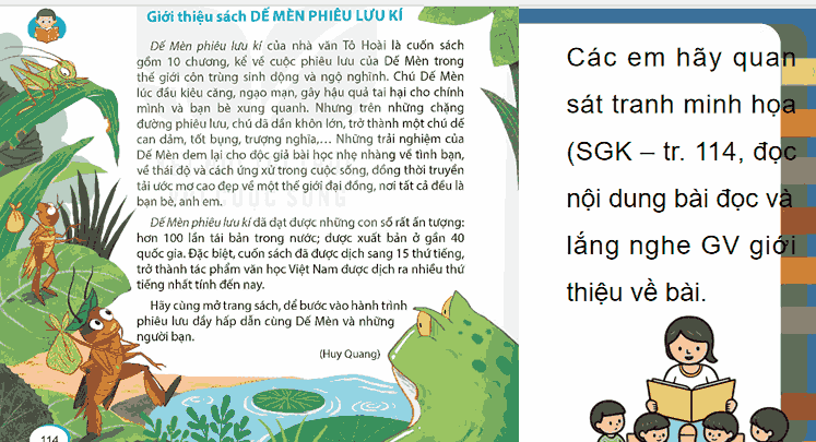 Bài 23: Giới thiệu sách Dế Mèn phiêu lưu kí