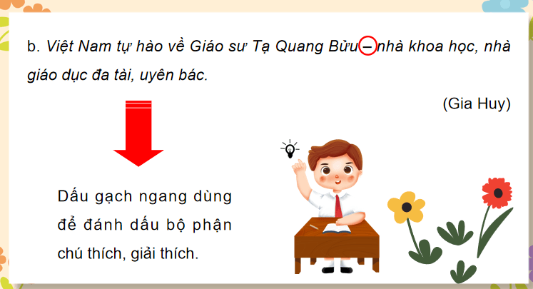 Bài 23: Luyện tập về dấu gạch ngang