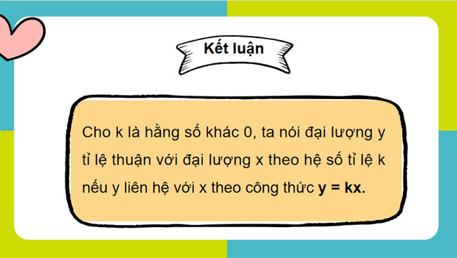 Đại lượng tỉ lệ thuận