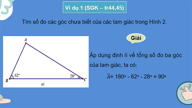 Góc và cạnh của một tam giác
