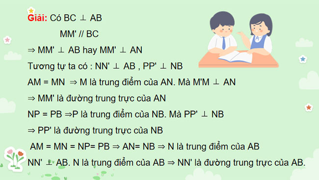 Đường trung trực của một đoạn thẳng
