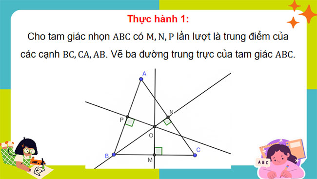 Tính chất ba đường trung trực của tam giác
