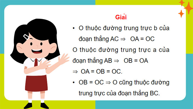 Tính chất ba đường trung trực của tam giác