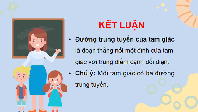 Tính chất ba đường trung tuyến của tam giác