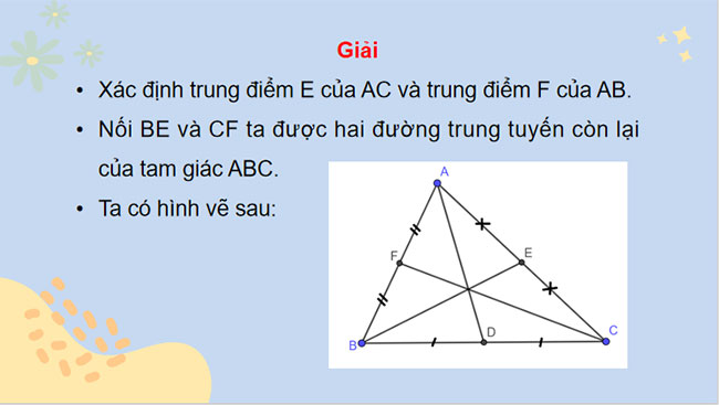 Tính chất ba đường trung tuyến của tam giác