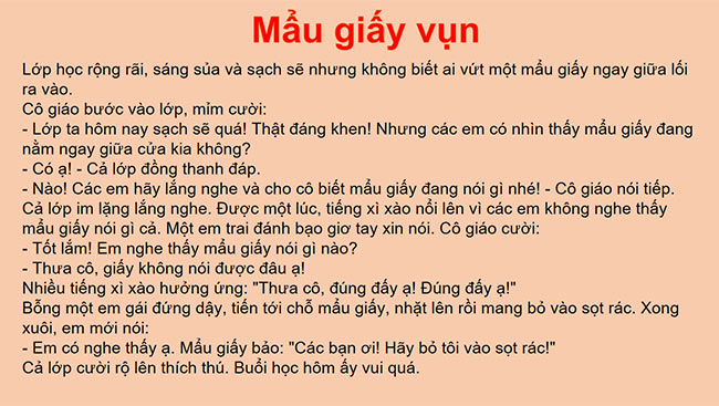 PowerPoint Nghe - kể Mẩu giấy vụn