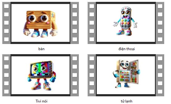 Đồ vật biết nói làm video