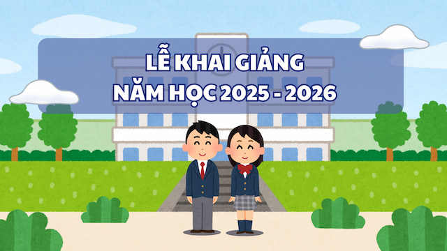 Phông nền trang trí khai giảng năm học mới