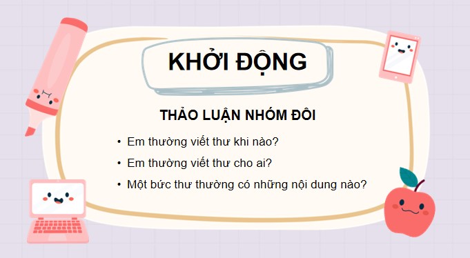 PowerPoint Viết: Nhận diện bài văn viết thư