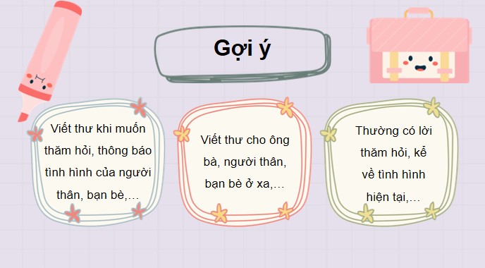 PowerPoint Viết: Nhận diện bài văn viết thư