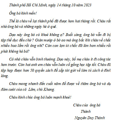 Giáo án Tiếng Việt 4 Bài 6: Nhận diện bài văn viết thư