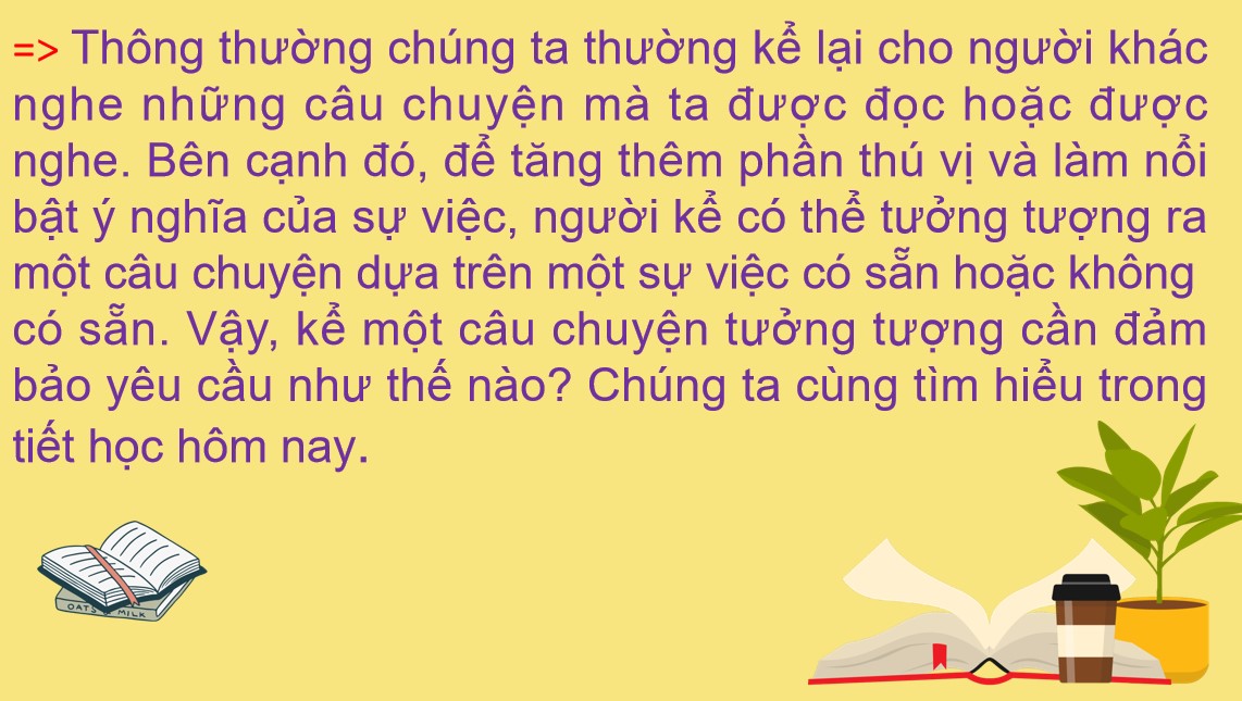 PowerPoint Bài Kể một câu chuyện tưởng tượng Văn 9 CTST