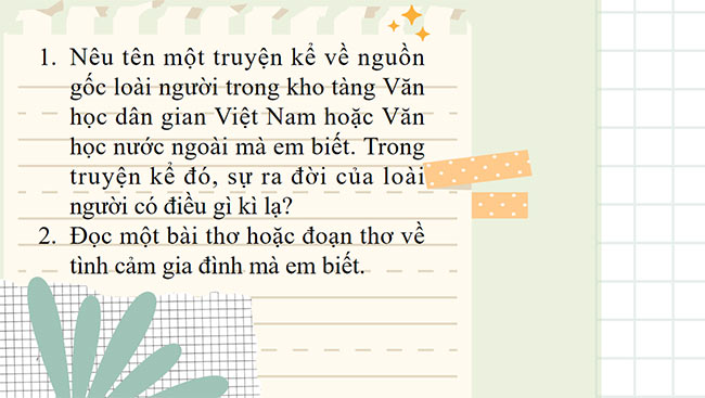 PowerPoint Ngữ văn 6 Bài 2: Chuyện cổ tích về loài người