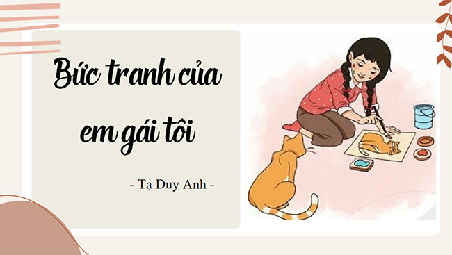 PowerPoint Ngữ văn 6 Bài 2: Bức tranh của em gái tôi