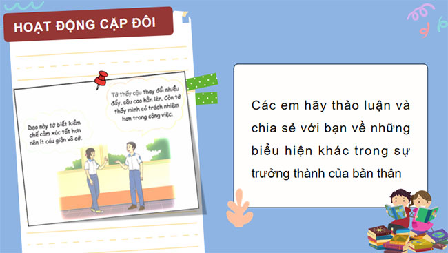 Thể hiện sự trưởng thành của bản thân