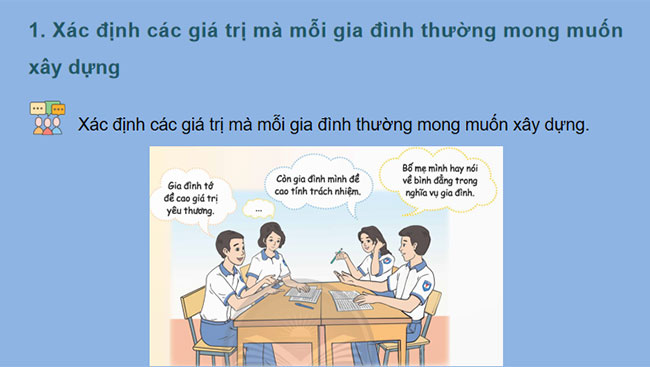 Xây dựng giá trị gia đình