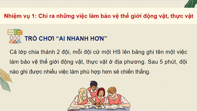 Bảo vệ cảnh quan thiên nhiên thế giới động vật và thực vật