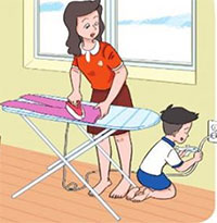 PowerPoint Hoạt động trải nghiệm 1 Tuần 28 Chủ đề 7: An toàn khi ở nhà