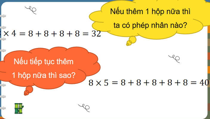 Giáo án Toán 3: Bảng nhân 8 Cánh Diều