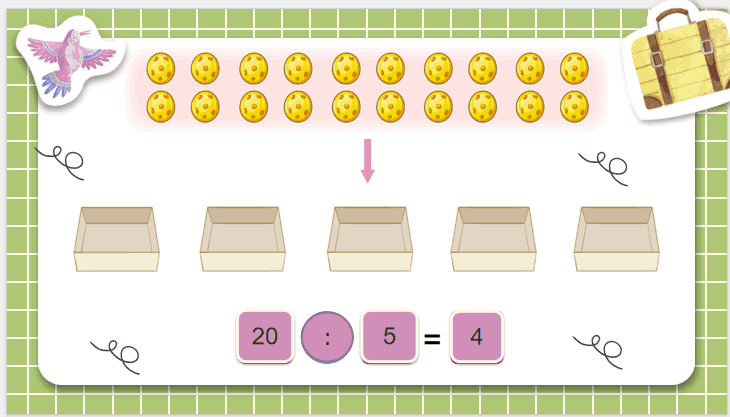 Ôn tập về phép chia, bảng chia 2, bảng chia 5