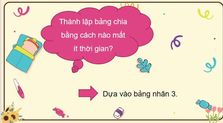 Giáo án Toán 3: Bảng chia 3 Cánh Diều