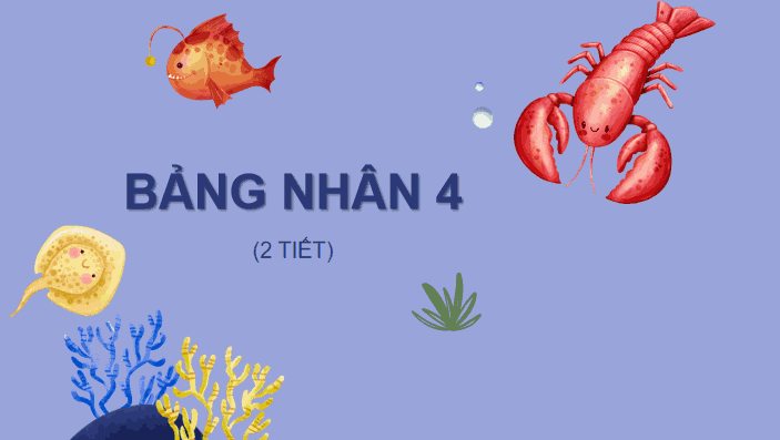 Giáo án Toán 3: Bảng nhân 4 Cánh Diều