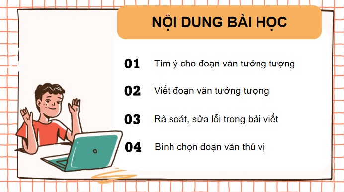 PowerPoint Viết: Luyện tập viết đoạn văn tưởng tượng