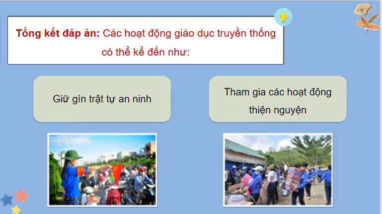 Lập và thực hiện kế hoạch hoạt động thiện nguyện