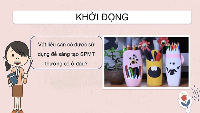 PowerPoint Một số vật liệu sử dụng trong thực hành, sáng tạo mĩ thuật