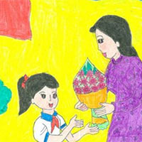 PowerPoint Mĩ thuật 3 Chủ đề 6: Biết ơn thầy cô