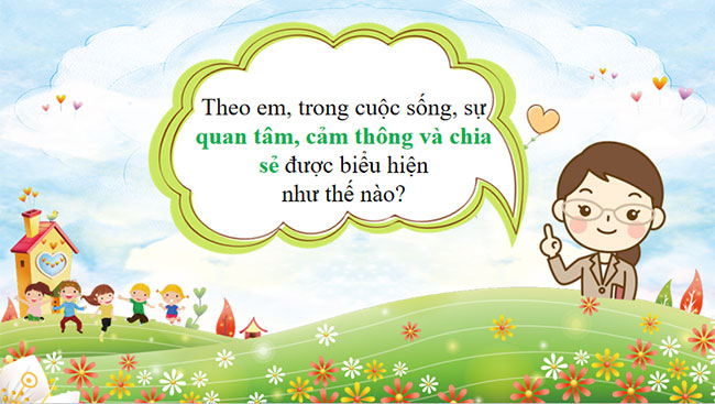 Quan tâm cảm thông và chia sẻ