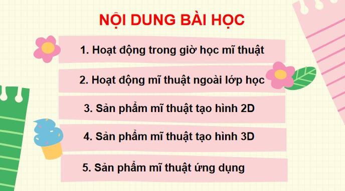 Giáo án PowerPoint Mĩ thuật 3 Kết nối tri thức