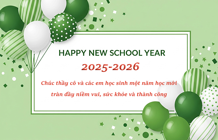 Mẫu thiệp chúc mừng khai giảng đẹp nhất