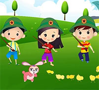 Giáo án sinh hoạt dưới cờ lớp 1 tuần 14 chủ đề: Tập làm chú bộ đội