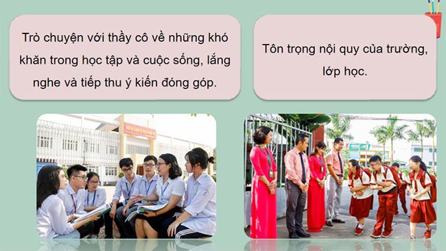 Phát triển các mối quan hệ với thầy cô bạn bè