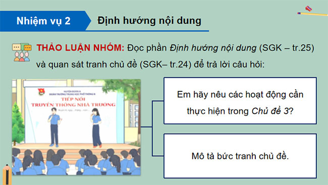Phát triển các mối quan hệ với thầy cô bạn bè