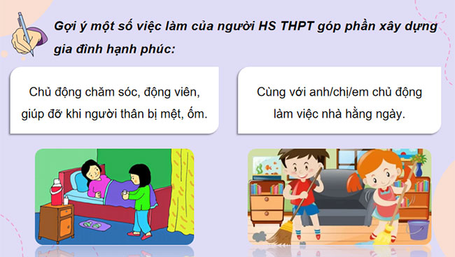 Thể hiện trách nhiệm với gia đình