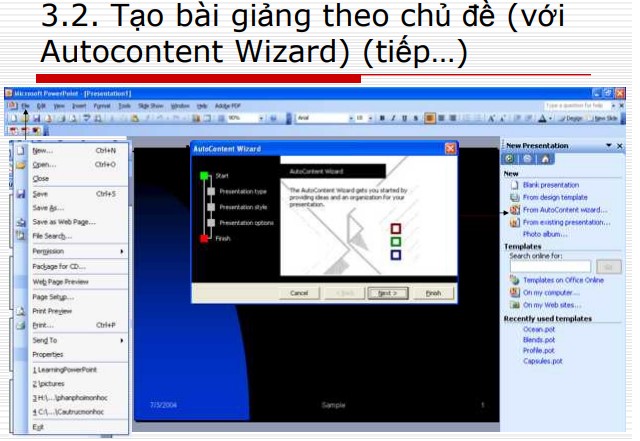 Hướng dẫn tạo một bài giảng sử dụng PowerPoint
