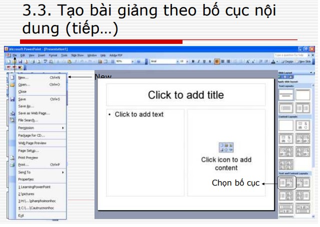 Hướng dẫn tạo một bài giảng sử dụng PowerPoint